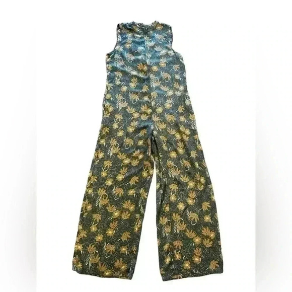 Knot Sisters Green Floral Jumpsuit - Picture 4 of 12